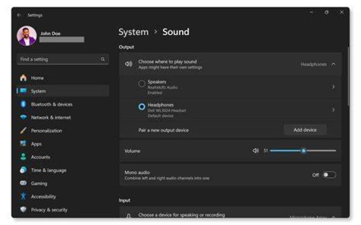 Audio output settings can influence playback sync and perceived clarity