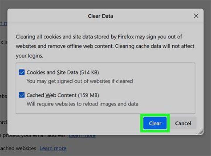 Clearing browser cache and cookies to fix buffering