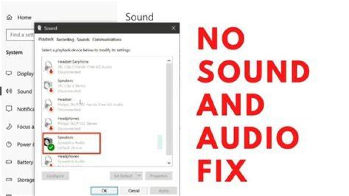 Fix no audio by checking tab mute and selecting the correct output device