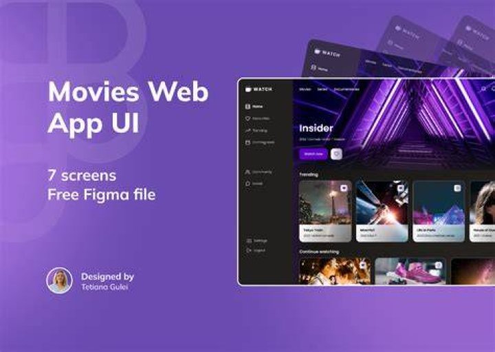 A streaming platform interface for discovering and watching free movies