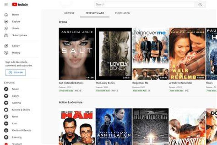 Searching and selecting a movie quickly