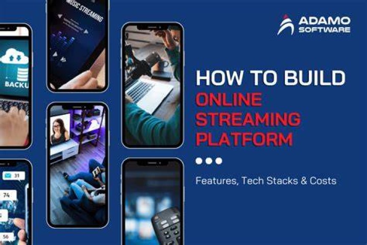 Online streaming platform concept: instant playback over the internet