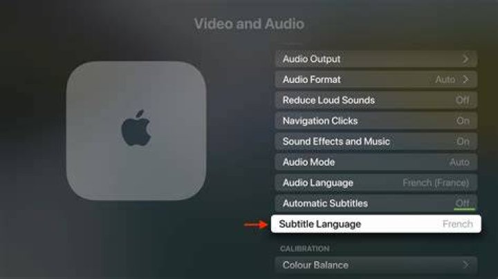 Subtitle and audio settings for streaming